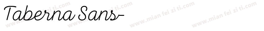 Taberna Sans字体转换